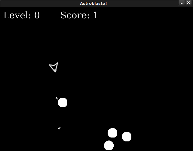 Asteroids example game